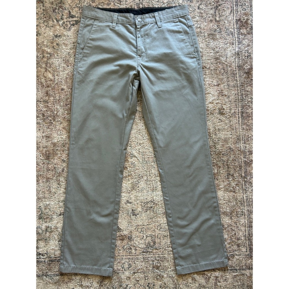 Volcom Chino Pants Mens Size 32 Waist Gray Modern Casual Skater